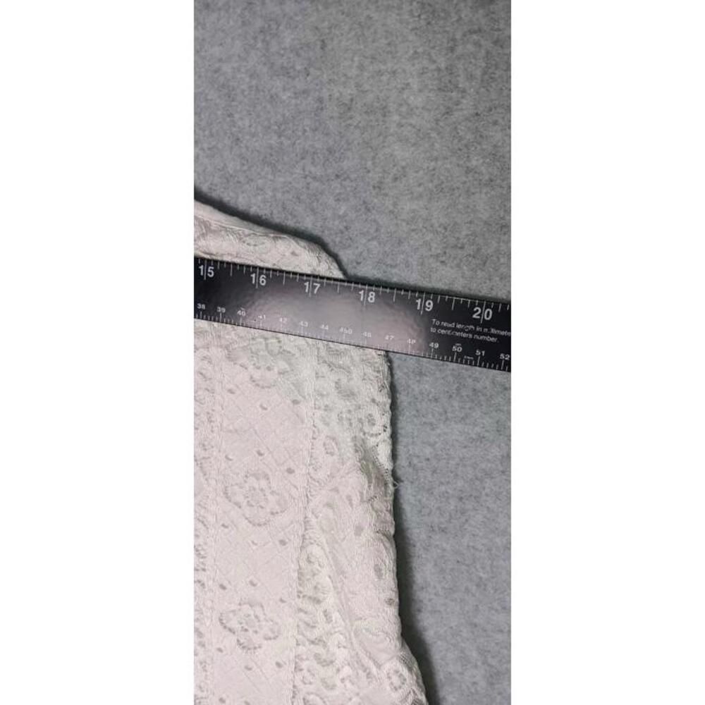 Eyeshadow Spaghetti Strap Tank Top Womens Size M White Lace Criss Cross Vneck... - Picture 6 of 10